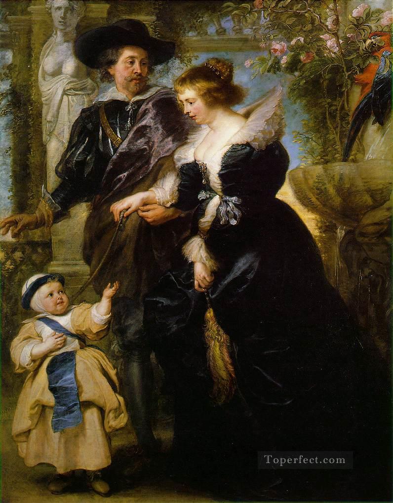 Rubens his wife Helena Fourment and their son Peter Paul Baroque Peter Paul Rubens Oil Paintings